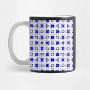 Byzantium blue and white Mug